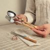 خرید ست قاشق چنگال و چاپستیک دسته بامبو استارباکس