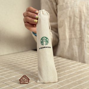 خرید ست قاشق چنگال و چاپستیک دسته بامبو استارباکس