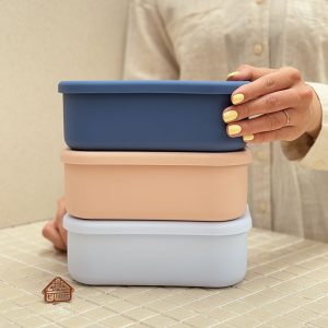 خرید ظرف درب دار سیلیکونی
