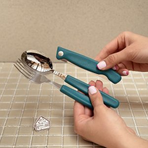 خرید ست قاشق چنگال و چاقو تاشو پیک نیک برند ویکتورینوکس VICTORINOX 6.7192.F9