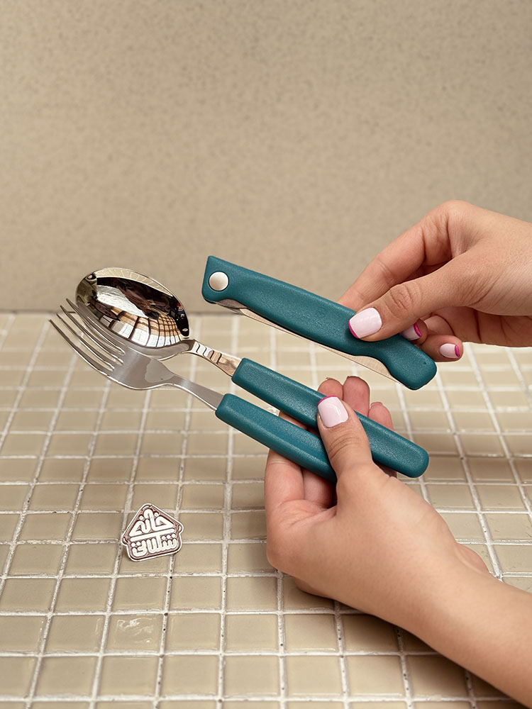 خرید ست قاشق چنگال و چاقو تاشو پیک نیک برند ویکتورینوکس VICTORINOX 6.7192.F9