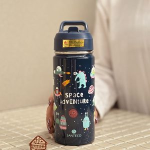 خرید تراول ماگ نی دار 500 میل فانتزی مدل AOSTA KIDS برند فرانسوی SANTECO