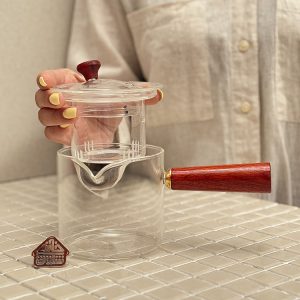 خرید دمنوش پیرکس دسته چوبی