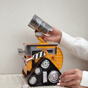خرید جای دستمال کاغذی طرح وال ایی WALL_E فلزی