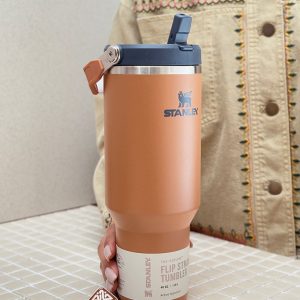 خرید تراول ماگ نی دار استنلی 1180 میل اورجینال مدل FLIP STRAW TUMBLER