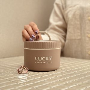 خرید لانچ باکس 4 تایی کیف دار داخل استیل