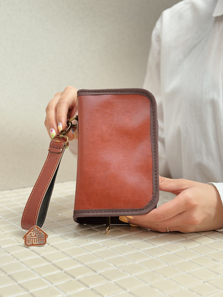 خرید ست قمقمه کتابی و شات کیف چرمی