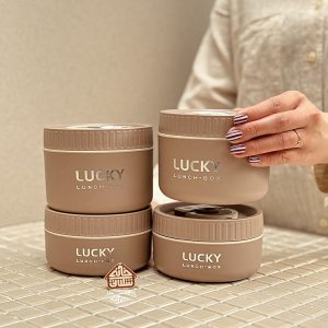 خرید لانچ باکس 4 تایی کیف دار داخل استیل