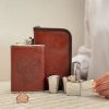 خرید ست قمقمه کتابی و شات کیف چرمی