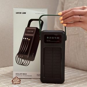 خرید پاوربانک اورجینال 50000 میلی آمپر برند GREEN LION مدل SOLAR MAX