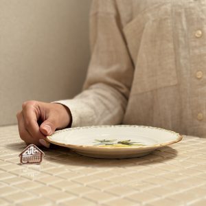 خرید بشقاب و پیش دستی طرح لیمو