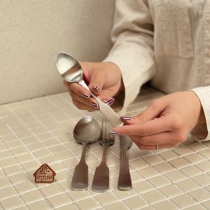 خرید ست 24 پارچه قاشق چنگال استیل براق