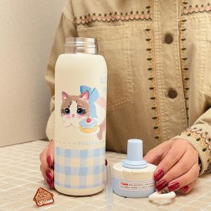 خرید تراول ماگ دوحالته طرح گربه