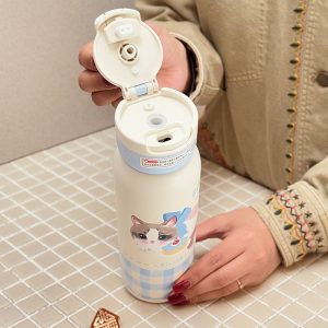 خرید تراول ماگ دوحالته طرح گربه