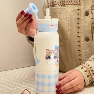 خرید تراول ماگ دوحالته طرح گربه