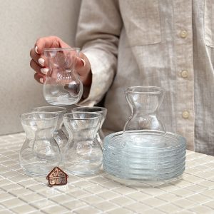 خرید ست 6 عددی فنجون و زیرفنجونی کمرباریک پاشاباغچه مدل Etnik