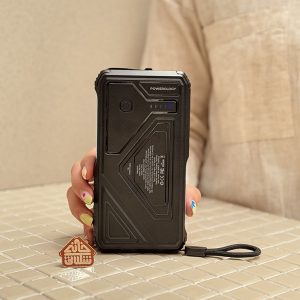 خرید پاوربانک اورجینال 20000 میلی آمپر برند POWEROLOGY مدل SOLAR WIRELESS CHARGING