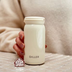 فلاسک 200 میل برند DILLER رنگی دسته سیلیکون کد003548 - تصویر 7