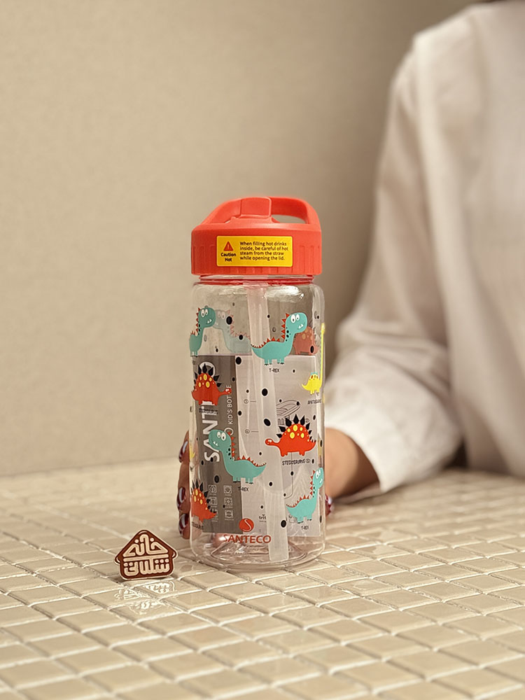 خرید قمقمه تریتان 500 میل فانتزی مدل COMO KIDS برند فرانسوی SANTECO