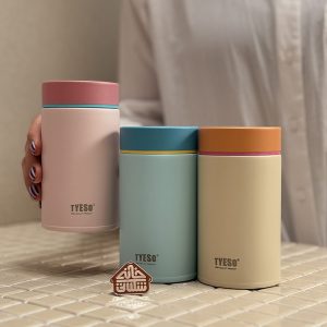 خرید مینی فلاسک درب پیچی 300 میل رنگی برند TYESO تایسو 01040_01