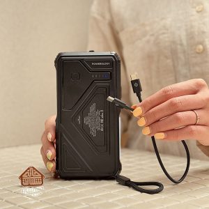 خرید پاوربانک اورجینال 20000 میلی آمپر برند POWEROLOGY مدل SOLAR WIRELESS CHARGING