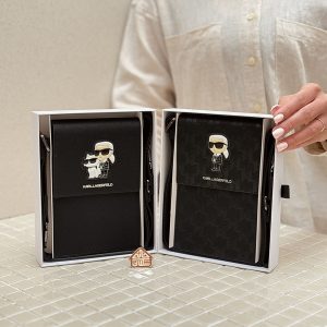 خرید کراس بادی موبایل و پاسپورت کارل لاگرفلد سافیانو Karl Lagerfeld Saffiano Monogram