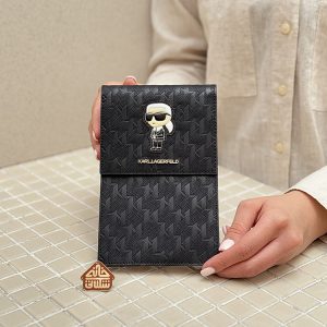 خرید کراس بادی موبایل و پاسپورت کارل لاگرفلد سافیانو Karl Lagerfeld Saffiano Monogram