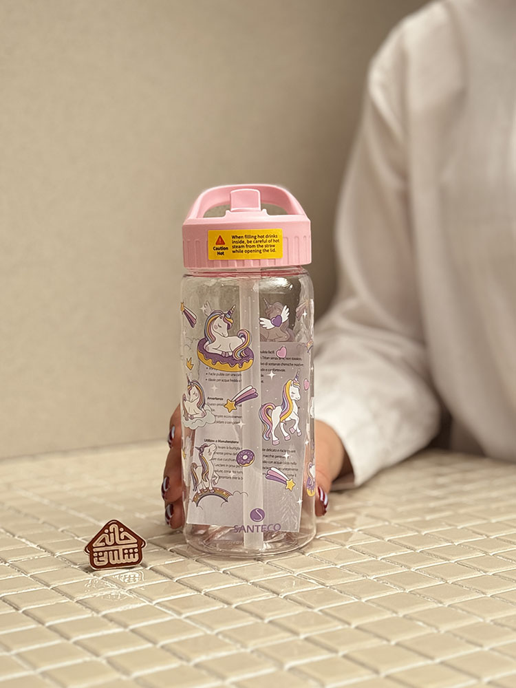 خرید قمقمه تریتان 500 میل فانتزی مدل COMO KIDS برند فرانسوی SANTECO