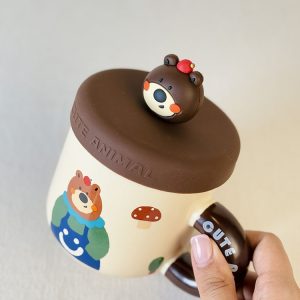 خرید ماگ فانتزی درب سیلیکون