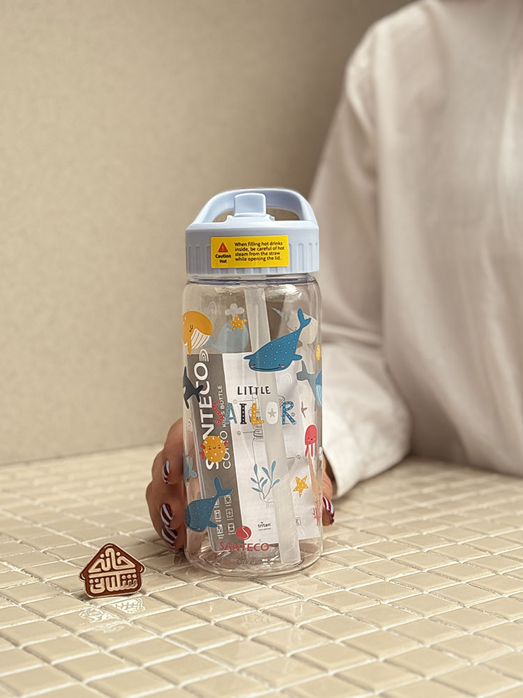 خرید قمقمه تریتان 500 میل فانتزی مدل COMO KIDS برند فرانسوی SANTECO