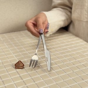 خرید ست 6 نفره 12 پارچه چاقو چنگال وینتیج مات