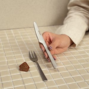 خرید ست 6 نفره 12 پارچه چاقو چنگال وینتیج مات