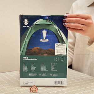 خرید پنکه شارژی برند گرین لاین Green Lion Faro Rechargeable Fan