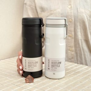 خرید بطری استنلی اورجینال آسان نوش درب پیچی 470 میل مدل AEROLIGHT ICEFLOW BOTTLE