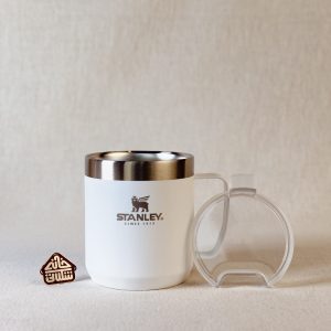 خرید قهوه ساز و کمپ ماگ استنلی سفید مدل POUR OVER SET