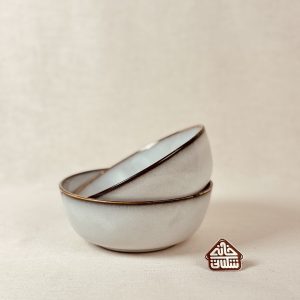 کاسه مینیمال لبه قهوه ای کد002697