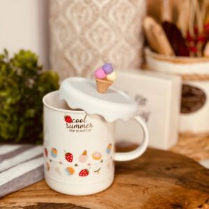 ماگ در سلیکونی سفید بستنی