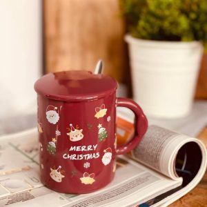 ماگ در دار قاشق دار برای کریسمس
